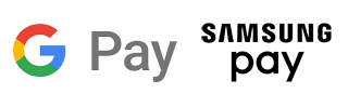 Google Pay + Samsung Pay logos