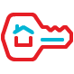 Key to the house icon