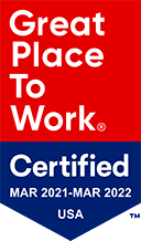 2021 - 2022 Great Place to Work Certification