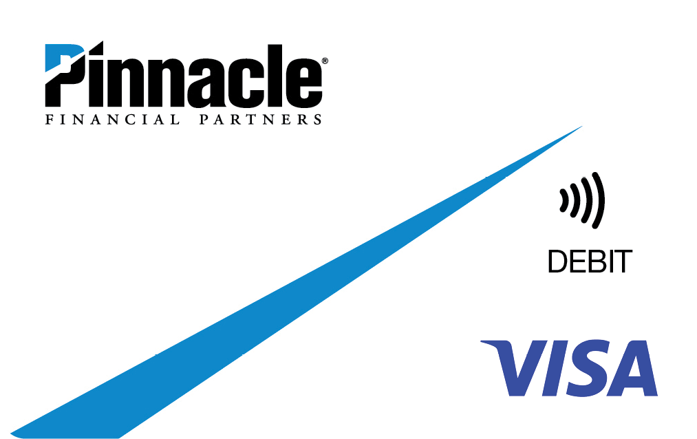 Image of Visa Debit Card with Pinnacle logo.